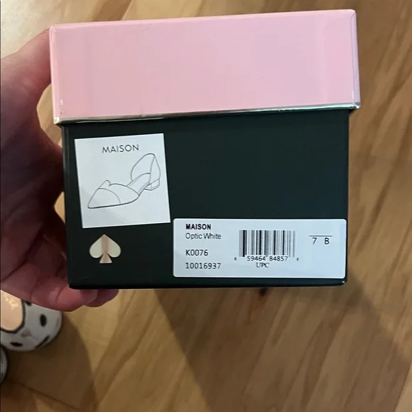 kate spade Black and White Polka Dot Pointed Toe D'Orsay Flats - Picture 6 of 6